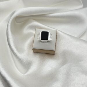 Sterling Silver 925 Luxury Black Onyx Ring